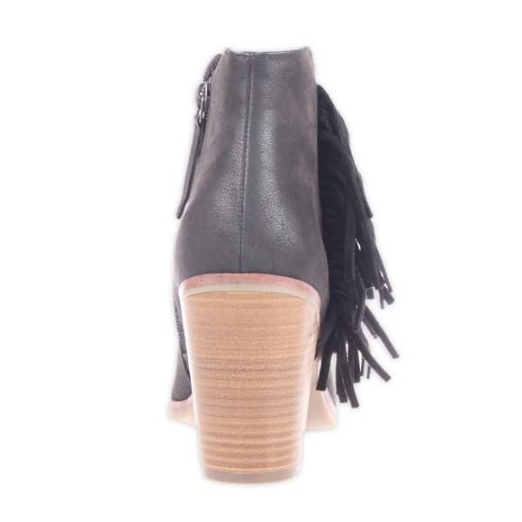MIA Women's Avril Fringe Booties in Black - Picture 3 of 11